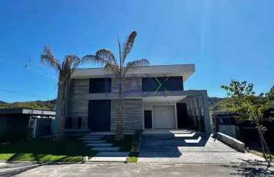 Casa em condomínio fechado com 3 quartos à venda na rua lagoinha, 69, pedra branca, palhoça por r$ 2.490.000