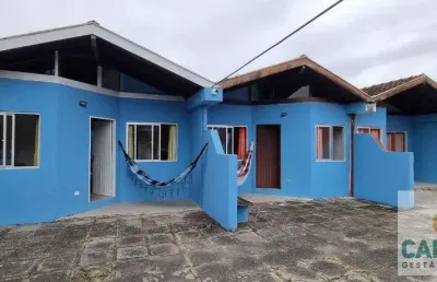 Casa em condomínio fechado com 2 quartos para alugar na rua peru, 128, centro, matinhos, 60 m2 por r$ 1.500