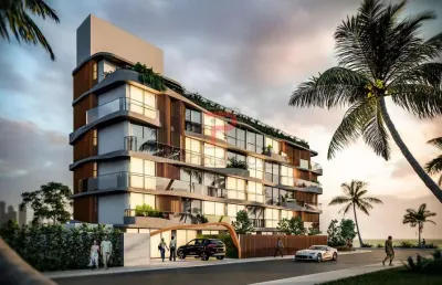 Studio garden com 34,41m² com vista definitiva na orla do cabo branco