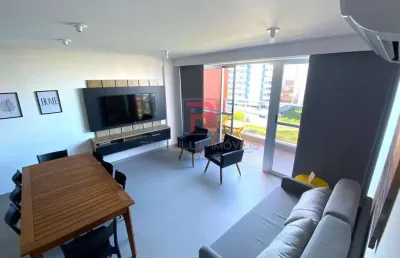 Apartamento todo projetado e mobiliado vista mar com 1 suíte no jardim oceania  - rentabilidade garantida