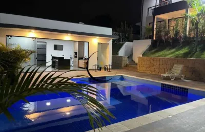 Casa em condomínio fechado com 5 quartos à venda no residencial dos lagos, itupeva , 350 m2 por r$ 2.500.000