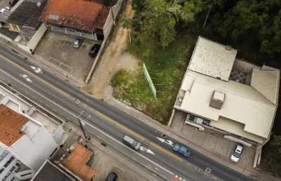 Terreno comercial à venda na general osório esquina com helmuth bartel, velha, blumenau, 1509 m2 por r$ 1.640.000