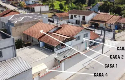 Casa com 7 quartos à venda na rua evilásio oechsler, 99, itoupava norte, blumenau, 443 m2 por r$ 1.100.000