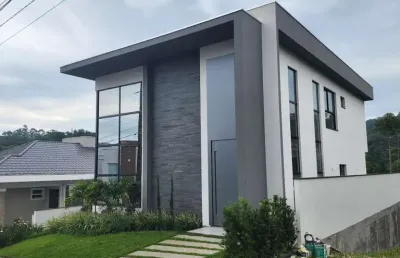 Casa em condomínio fechado com 3 quartos à venda na rua dos ipês, 771, itoupava central, blumenau, 421 m2 por r$ 3.200.000