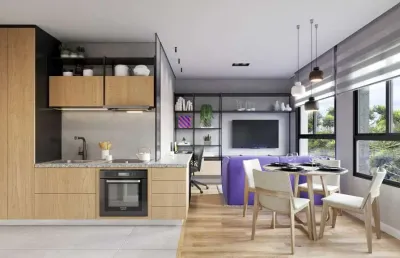 Apartamento 1 dormitório para venda em curitiba, novo mundo, 1 dormitório, 1 banheiro