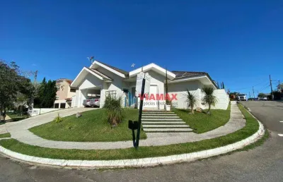 Casa com 4 dormitórios à venda, 236 m² por r$ 1.600.000 - cond. santa helena - guamirim - caçapava/sp