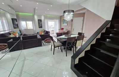 Cobertura duplex a venda 270m² com 4 suítes - 4 vagas - bairro santo antônio - são caetano do sul sp