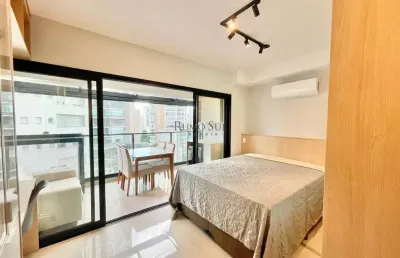 Apartamento com 1 quarto para alugar na avenida açocê, 50, moema, são paulo por r$ 4.500