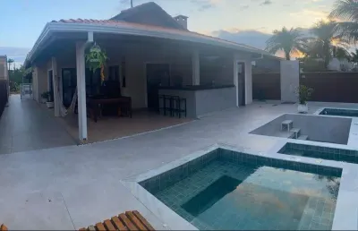 Casa em condomínio fechado com 4 quartos à venda na morada praia, bertioga , 320 m2 por r$ 1.500.000