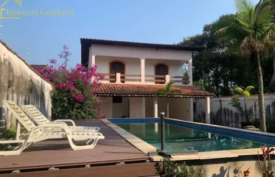 Casa com 4 quartos à venda no indaia, bertioga , 283 m2 por r$ 850.000