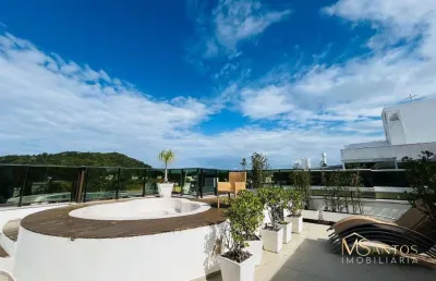 Cobertura com 3 dormitórios à venda, 233 m² por r$ 3.200.000,00 - jurerê internacional - florianópolis/sc