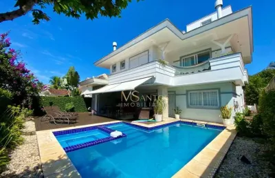 Casa com 5 suítes à venda, 383 m² por r$ 5.000.000 - jurerê internacional - florianópolis/sc