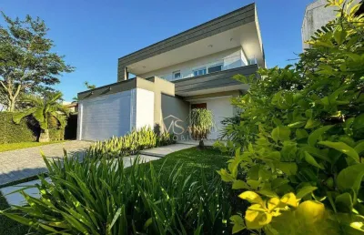 Casa com 4 dormitórios à venda, 242 m² por r$ 5.500.000,00 - jurerê internacional - florianópolis/sc