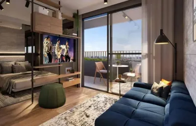 Sensacional studio para venda em pinheiros com 1 quarto, 26m²