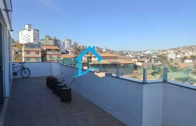 Cobertura para venda em contagem, inconfidentes, 4 dormitórios, 1 suíte, 3 banheiros, 4 vagas
