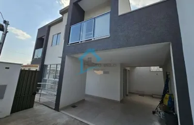 Casa geminada para venda em contagem, são gonçalo, 4 dormitórios, 1 suíte, 3 banheiros, 2 vagas