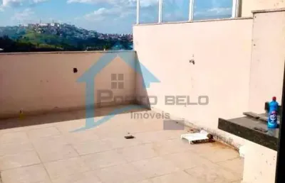 Cobertura para venda em contagem, arvoredo 2ª seção, 2 dormitórios, 1 suíte, 3 banheiros, 1 vaga