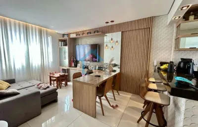 Apartamento 2 quartos para venda em contagem, novo riacho, 2 dormitórios, 2 banheiros, 2 vagas