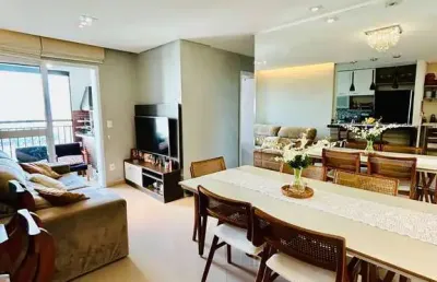 Apartamento à venda mobiliado com 71m², 3 quartos e lazer co