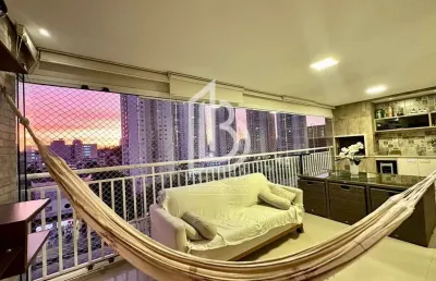 Apartamento 155 m² à venda – 3 suítes, mobiliado, 3 vagas, sbc