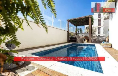 Cobertura com 5 dormitórios à venda, 404 m² por r$ 6.500.000,00 - perdizes - são paulo/sp