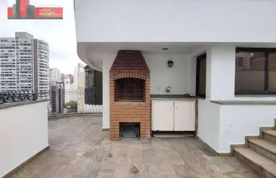 Av. jurema, 45 - moema índios, 187m², 3 vagas, maison george v, cobertura duplex