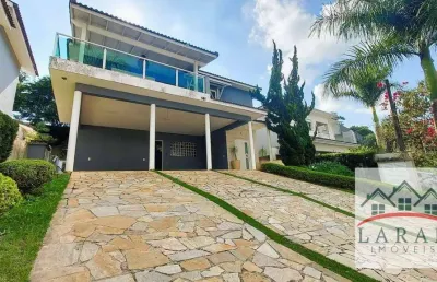 Casa com 5 dormitórios para alugar, 373 m² por r$ 10.000/mês - condomínio quintas de são fernando - cotia/sp