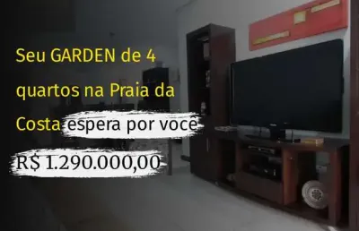 4 quartos gardem  na quadra do mar na praia da costa