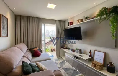 Apartamento com 2 dormitórios à venda, 60 m² por r$ 480.000 - parque industrial - são josé dos campos/sp