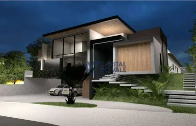 Sobrado com 4 dormitórios à venda, 480 m² por r$ 5.500.000,00 - condomínio reserva do paratehy - são josé dos campos/sp