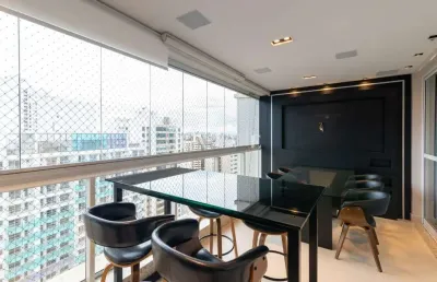 Apartamento à venda, 130m² úteis, ed champs elyses, 3 suites, 2 vagas, sol da manhã,  em frente a p