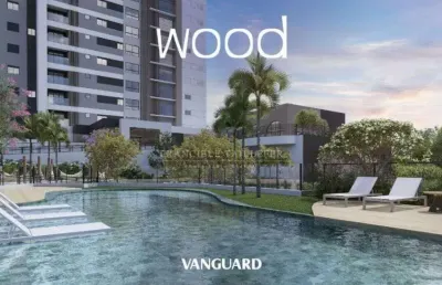Lançamento edifício wood - vanguard -apartamento à venda, 62m², 02 quartos (1suíte), 2 vagas - terr