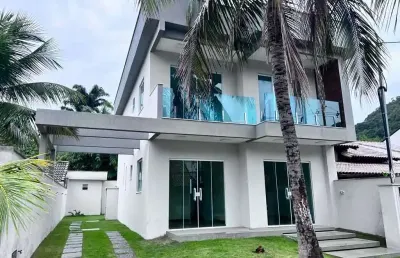 Casa em condomínio fechado com 3 quartos à venda na rua nilton santos, recreio dos bandeirantes, rio de janeiro, 120 m2 por r$ 1.400.000