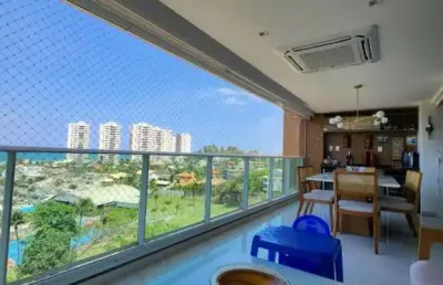 Mário cravo, 89m², 3 quartos, vista mar, armários, 2 vagas
