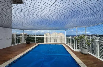 Greenville, cobertura 360m², vista mar, 4 suítes, 4 vagas