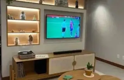 Residencial lion - alphaville 1, 84m², 2 quartos, porteira fechada, 2 vagas