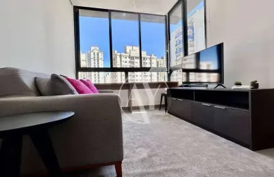 Apartamento para locação de 42m², um dormitório, uma vaga de garagem, no bairro cambuí, campinas/sp.
