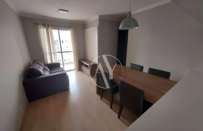 Apartamento mobiliado com 3 quartos e 3 vagas, 66 m² - venda por r$ 750.000 ou aluguel por r$ 5.489/mês - mansões santo antônio - campinas/sp
