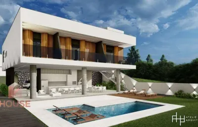 Casa com 4 dormitórios à venda, 555 m² por r$ 3.500.000,00 - condomínio reserva ibirapitanga - santa isabel/sp