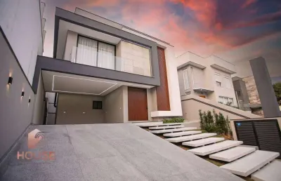 Casa com 4 dormitórios, 283 m² - venda por r$ 3.450.000,00 ou aluguel por r$ 22.000,00/mês - condomínio residencial real park arujá - arujá/sp
