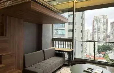 Apartamento com 1 dormitório à venda, 25 m² por r$ 670.000,00 - brooklin - são paulo/sp