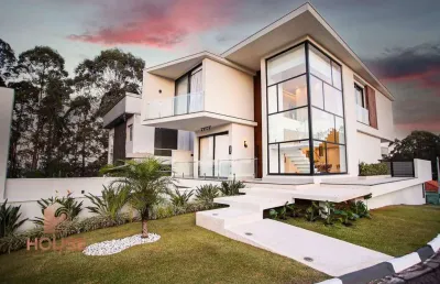 Casa com 4 dormitórios, 328 m² - venda por r$ 3.490.000,00 ou aluguel por r$ 26.300,00/mês - condomínio residencial real park arujá - arujá/sp