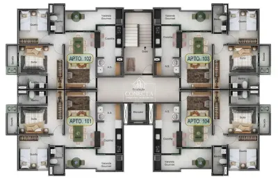 Apartamento com 2 quartos à venda no Morada da Colina, Uberlândia 