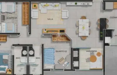Apartamento com 3 quartos à venda no Tubalina, Uberlândia 