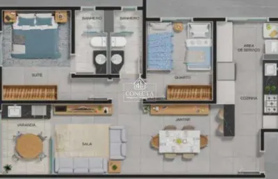 Apartamento com 2 quartos à venda no Tubalina, Uberlândia 