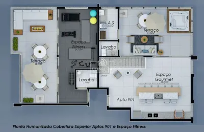 Apartamento com 3 quartos à venda em Laranjeiras, Uberlândia 