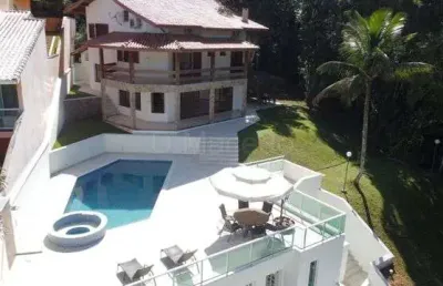 Casa em condomínio fechado com 5 quartos à venda na rua sabiá (recanto da lagoinha), 2164, praia da lagoinha, ubatuba por r$ 3.800.000