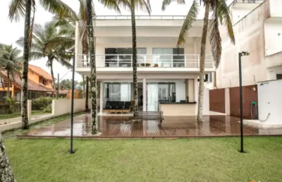 Casa em condomínio fechado com 4 quartos à venda na rua seis, 105, praia do sape, ubatuba por r$ 6.500.000