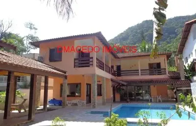 Casa em condomínio fechado com 4 quartos para alugar na rua sabia, 1109, praia da lagoinha, ubatuba