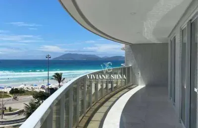 Apartamento com 3 dormitórios para alugar, 180 m² por r$ 8.230,00/mês - praia do forte - cabo frio/rj